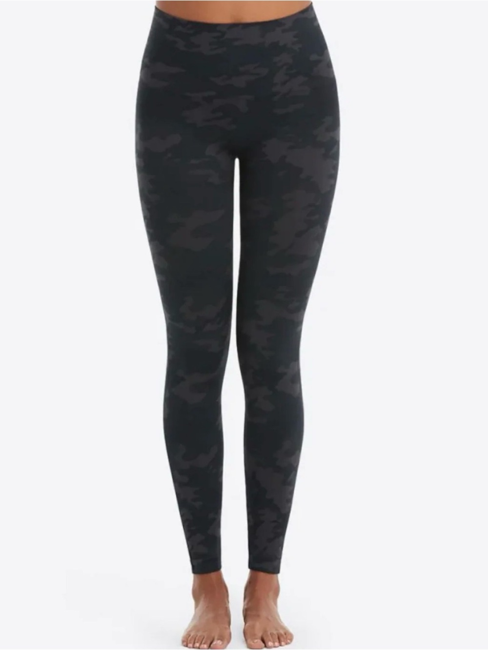 Spanx High-Waist Black Camo Leggings